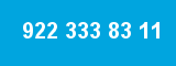 922 333 83 11